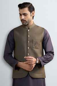 Gilet Homme Personnalisable sans Manches à Col Mandarin, Respirant, Confortable, Style Formel Complet pour Mariages - Product Image 4