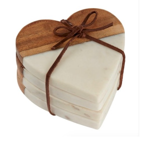 Handmade Modern Design <b>Marble</b> <b>Coasters</b> Eco-Friendly Durable Washable Stone Set for Dining - Product Image 3