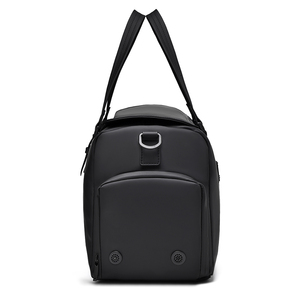 Waterproof <b>Leather</b> Travel <b>Duffel</b> <b>Bag</b> with Shoe Compartment and Wet Pocket for Sports Gym - Product Image 2