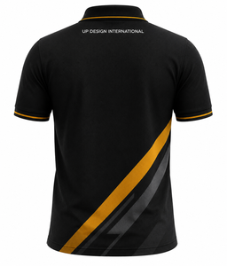 เสื้อกอล์ฟผู้ชายแบบกำหนดเอง แห้งเร็ว 100% โพลีเอสเตอร์ ระบายอากาศได้ดี ชุดทีมกอล์ฟ โลโก้สั่งทำ ชุดกีฬาองค์กร รับผลิตแบบ OEM - Product Image 2