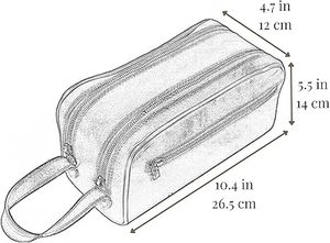 Genuine Leather Wholesale Dopp <b>Kit</b> Travel Pouch Beauty Zipper Cosmetic <b>Bags</b> Women's Makeup <b>Bag</b> Men's Toiletry <b>Bag</b> - Product Image 6