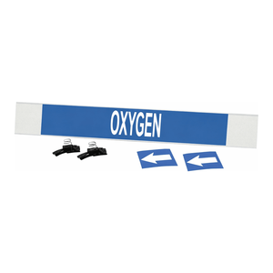 Marqueur de tuyau en vinyle flexible haute performance Brady OXYGEN pour les conduites d'oxygène industrielles - Product Image 2