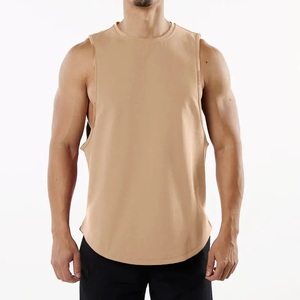 GAF Custom Logo OEM Casual Knitted Athletic <b>Men</b> Summer Cotton Vest Tank Top Fitness Workout <b>Singlets</b> Gym Clothing Bodybuilding - Product Image 4