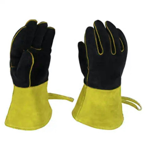 Guantes de Soldadura MIG/TIG de Cuero Vacuno de Alta Calidad, con Puño de Seguridad, Antivibración, Resistentes al Calor, para Uso Industrial - Product Image 6