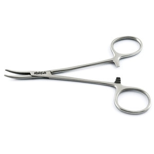 Pinces hémostatiques courbées 11,5 cm en acier inoxydable, instrument chirurgical pour le serrage des vaisseaux sanguins en dentisterie et en médecine - Product Image 3