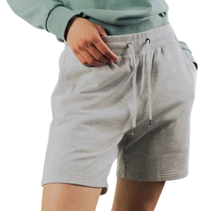 Nouveauté Printemps 2026 Shorts de survêtement pour femme, coupe droite, taille élastique, respirants, couleur unie, style sport décontracté, vente en gros, logo personnalisé - Product Image 5
