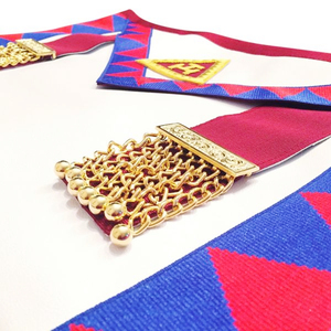 Tablier maçonnique personnalisé en tissu chenille avec logo brodé, personnalisable, haute qualité, vente en gros, meilleur matériau, insignes maçonniques - Product Image 2