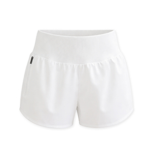 Shorts de sport personnalisés à marque privée, taille mi-haute, en Spandex/Polyester, pour la course et le pickleball, OEM - Product Image 2