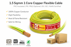 Fil de cuivre flexible monoconducteur de 1,5 mm² isolé en PVC - Product Image 3