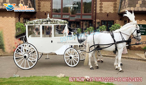 Baggi noir traditionnel en calèche de style barouche australien pour la visite victorienne de la famille royale pour le fabricant de mariage - Product Image 2