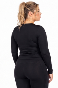 <b>Women's</b> Plus Size Slim Fit T Shirt Yoga Wear Long Sleeve Tee <b>Women's</b> Printed Body Shaper Tee <b>Top</b> Cotton Polyester Crew Neck Tee - Product Image 4