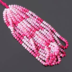 Hot Selling Shaded Pink Candy <b>Opal</b> Smooth Rondelle Beads 8mm <b>Opal</b> Loose Gemstone Beads For Jewelry Making DIY Bracelet <b>Necklace</b> - Product Image 4