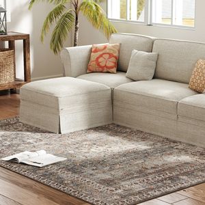 Tappeto Lavabile in Lavatrice 5x7, Antiscivolo, Tradizionale, Pieghevole, Marrone Scuro Misto, per Soggiorno - Product Image 2