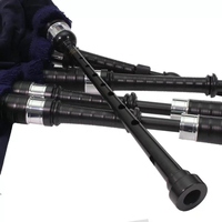 Scottish Highland Bagpipe for Pipe Bands Woodwind Instruments Top Quality BLACKWATCH Silver mounts with Hard Case