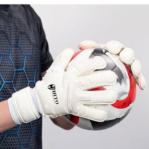 Gants de gardien de but de football avec contact en silicone au dos et à la paume, sangle Letax intégrée - Product Image 4