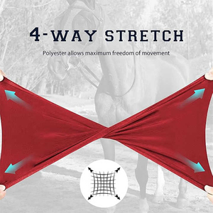 Máscara antimosquitos para caballo con orejas, divertida, personalizada de fábrica, elástica, transpirable, cubrecabeza para caballos, la mejor calidad - Product Image 5