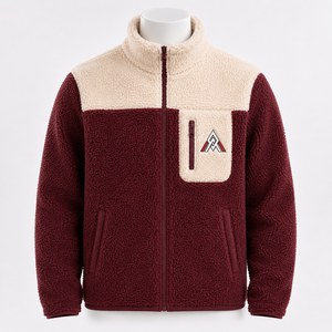Men Polar Sherpa <b>Jacket</b> Designed With Rich Fleece Texture Comfortable Construction And Warm Feel For Winter Casual Styling - Product Image 1