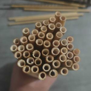 Pailles en bambou naturel zéro déchet, 100% biodégradables, réutilisables, sans plastique, accessoires de cuisine durables et biologiques - Product Image 3