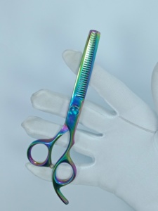 High Quality Professional Multicolour Pentax Surgical Hair <b>Thinning</b> Scissors Sharp Razor Edge Stainless Steel Hair Stylists - Product Image 3