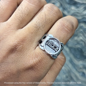 Wholesale F.T.W Solid 925 Silver Plated <b>Ring</b> for Men Handmade Jewelry Bulk Environmental Friendly Fast Fashion - Product Image 4