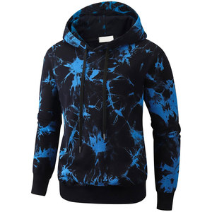 Nouveauté : Sweats à capuche tie-dye d'hiver personnalisés pour hommes, coupe classique, écologiques, coupe-vent, en coton mélangé, vente en gros - Product Image 4