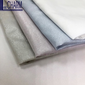 Tissu sergé métallisé en polyester et coton teint en fil, effet chatoyant, poids moyen, pour robes, jupes et textiles de maison, LCHC058 Lee Charm Taiwan - Product Image 2