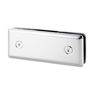 Colliers de fixation pour porte de douche en verre à bords biseautés, verre-à-verre, avec coins arrondis à 180 degrés - Product Image 1
