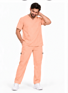 Ensemble de 3 pièces d'uniformes médicaux respirants pour infirmières, avec veste à manches longues, pour équipes hospitalières, pharmaceutiques et chirurgicales - Product Image 6