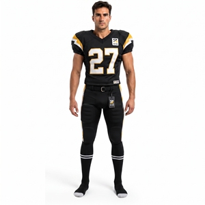 Uniforme de fútbol americano duradero con materiales ligeros, ajuste cómodo y movilidad superior para atletas activos. - Product Image 1