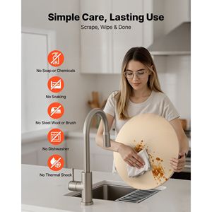 Pietra per Pizza Extra Large da 16 Pollici con Supporto Spesso 0,67 Pollici, Resistente al Calore fino a 1450 Fahrenheit, Utensile da Cucina - Product Image 5