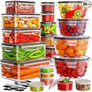 Set di 40 Contenitori Ermetici per Alimenti con 20 Coperchi e 20 Contenitori per Conservazione in Cucina - Product Image 3