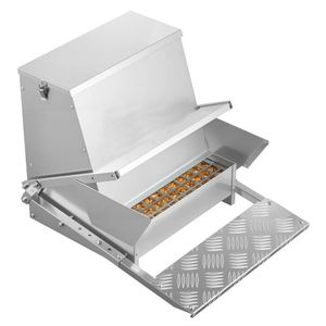 Mangiatoia Automatica per Polli in Acciaio Inox e Plastica con Materiali PVC HDPE PP Nuova e Usata Mangiatoie per Animali - Product Image 2