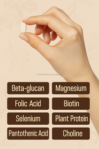 อาหารเสริมบำรุงผิวเพื่อความงามสำหรับผมเม็ดยีสต์พร้อมไบโอตินสังกะสีบีวิตามินนับ90 - Product Image 4