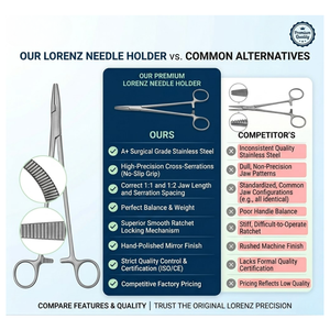 Pinzas Hemostáticas Halsted Mosquito de 12.5cm |   Mordazas dentadas finas con junta de caja |   Instrumentos Quirúrgicos Reutilizables de Grado Médico - Product Image 3