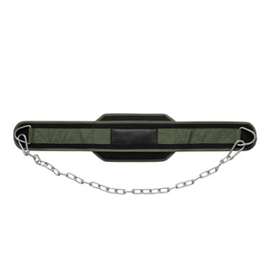 Heavy Duty Breathable Eco-Friendly Adjustable Neoprene Dip <b>Belt</b> Steel <b>Chain</b> for Weightlifting Strength Training Gym Fitness - Product Image 2