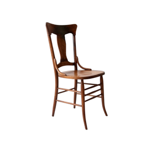 Silla de Comedor Tradicional de Madera Maciza con Asiento Tapizado, Diseño Antiguo, Muebles para el Hogar de Interior - Product Image 3