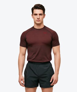 Fabricant de T-shirts de Sport à Compression Personnalisés en Polyester Spandex pour Fitness, Impression par Transfert Thermique, OEM ODM, Faible MOQ - Product Image 6