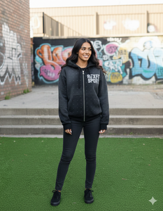 Sudaderas con Capucha y Cremallera para Hombre, Estilo Oversize, de Algodón 100% con Forro Polar, Lavado Ácido, Bordado Personalizado con Efecto Desgastado, Estilo Urbano - Product Image 2