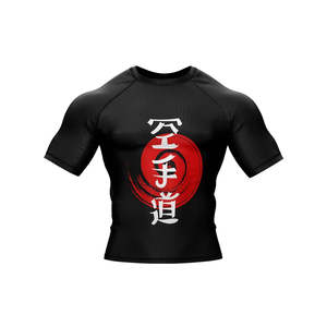 เสื้อรัดกล้ามเนื้อแขนสั้นสำหรับฝึกซ้อมบราซิลเลียนยิวยิตสู ยี่ห้อ Kingz สีขาวดำ สำหรับผู้ชายและผู้หญิง ระดับมืออาชีพ - Product Image 5