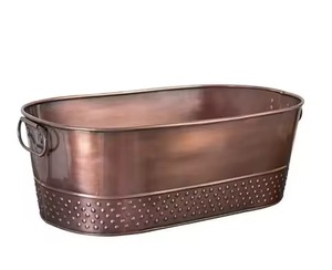 Latest Model Metal Ice Beverage Tub Stainless Steel Party Cooler Bucket <b>Wine</b> Beer Chiller Tub Event Use - Product Image 2