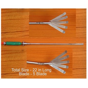 Écarteur hépatique manuel pour laparoscopie Metal Med Corp, 5 mm, en acier inoxydable, instrument chirurgical MM-260126-24 - Product Image 6