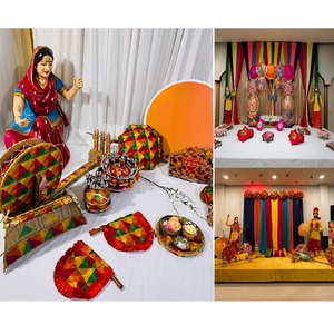 Elegante Estatua Vintage Punjabi de Pareja a Tamaño Real, Multicolor, para Entrada de Boda, Decoración de Mesa Estilo Bhangra, Figura de Pie en Oferta - Product Image 2