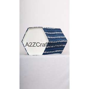 Contenedor de Papel y Cartón Hexagonal Plegable, Elegante, con Tapa Abierta, Tamaño Personalizado para Oficina, Venta al Por Mayor - Product Image 6