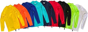 เสื้อแรชการ์ดกันแดด UPF50 แบบไร้ตะเข็บ ย้อมสีสำเร็จรูป พิมพ์โลโก้ตามสั่ง ODM แพ็ค 4 ชิ้น ผ้ายืดสแปนเด็กซ์/ไนลอน แขนยาว สำหรับผู้ชาย ออกกำลังกาย แห้งเร็ว - Product Image 2
