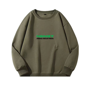 เสื้อสเวตเชิ้ตคอกลมชายขอบยางยืดแบบขยายพิเศษ ทรงคลาสสิกสำหรับผู้ชาย ผ้าฝ้ายผสมหนานุ่ม อุ่นสบาย เหมาะสำหรับกิจกรรมกลางแจ้ง - Product Image 4