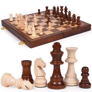 Jeu d'échecs de luxe en bois de Sheesham sculpté à la main avec incrustation en érable - Vente en gros - Product Image 2