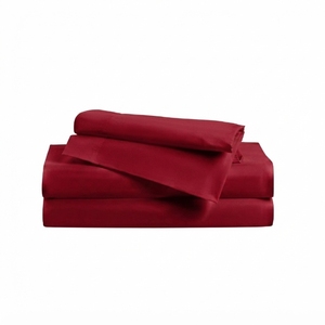 Juego de Sábanas y Fundas de Almohada de Algodón, Color Sólido, Transpirable, Premium, Lavable, para Todas las Temporadas, para Hogar y Hotel - Product Image 4