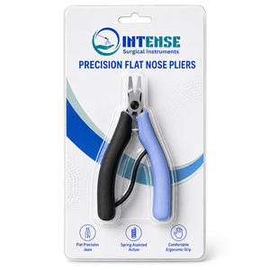 Alicates Profesionales de Punta Plana para Joyería, Acero Inoxidable, Herramienta de Precisión para Abalorios, Mango Ergonómico Antideslizante, INTENSE SURGICAL - Product Image 6