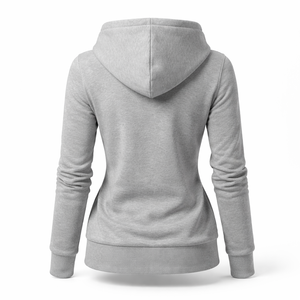 Sweat-shirt à capuche zippé personnalisé pour femmes - Fournisseur OEM pour les achats en gros - Product Image 2