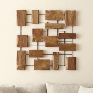 Handcrafted Wood Feather Wall Art Set Modern Wood Carved Eco-friendly <b>Hanging</b> Sculpture for Living Room & Bedroom Birthday Gift - Product Image 6